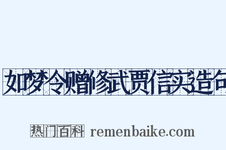 如梦令赠修武贾信实造句是什么意思的图片
